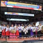Banda Escuela Colombia de Gualmatán en el escenario del Concurso Nacional de Bandas de Paipa