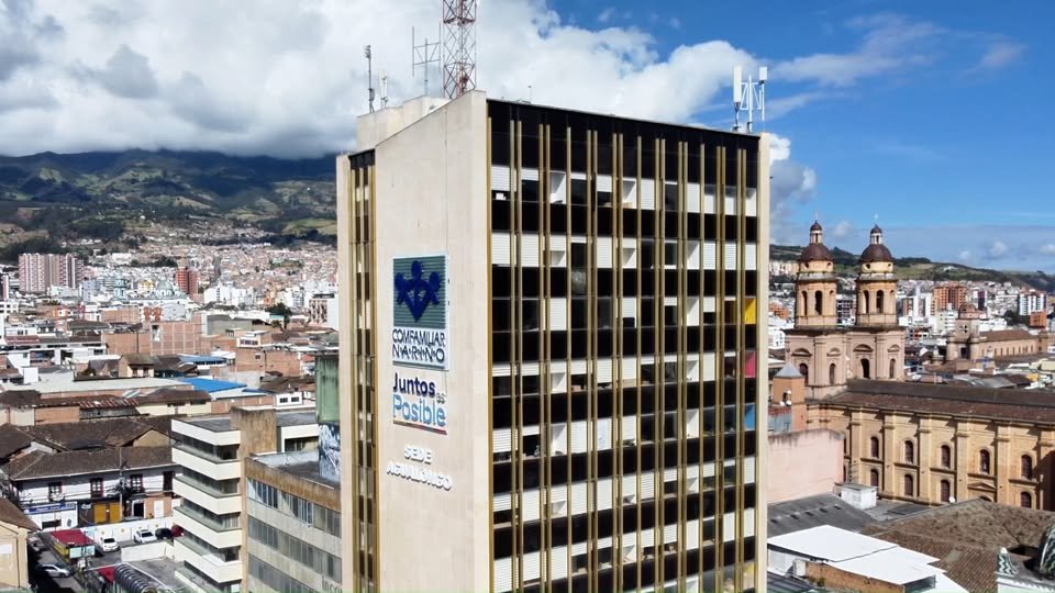 Sede Agualongo en Pasto, portada del video por los 60 años de Comfamiliar de Nariño